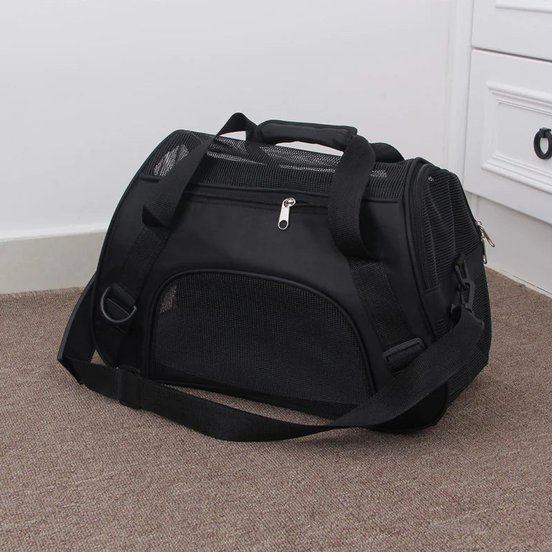 Soft Sided Pet Travel Carrier With Breathable Mesh