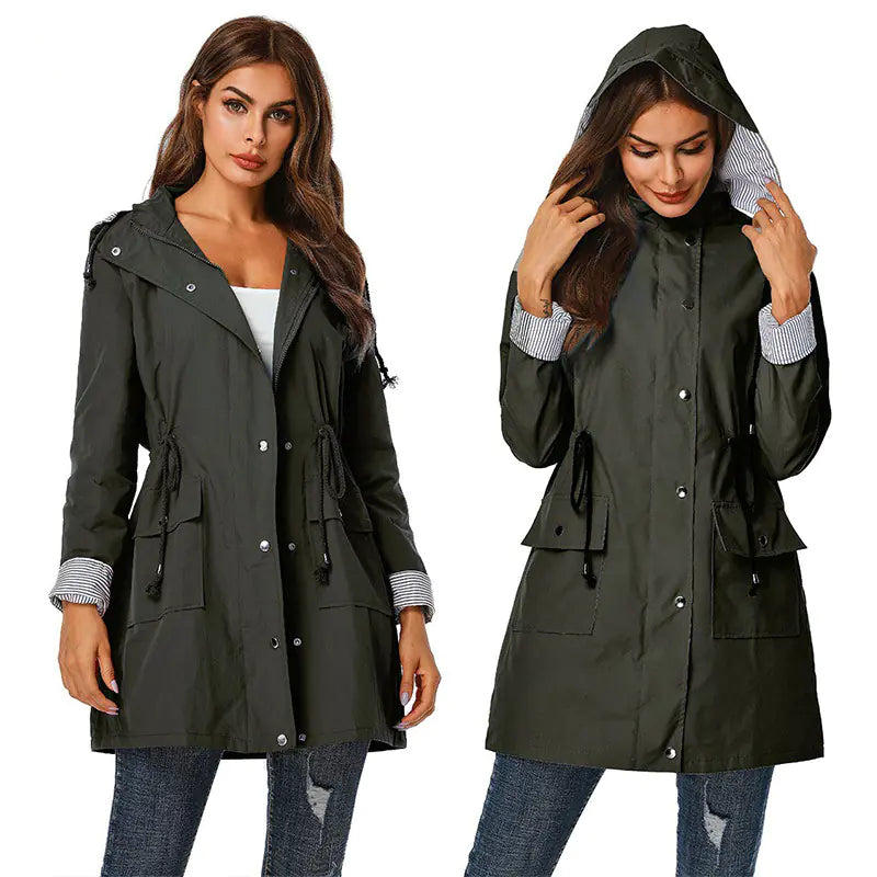 Womens Hiking Windbreaker With Hood