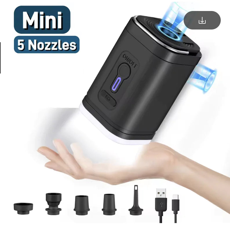Camping Electric Air Pump With Lighting