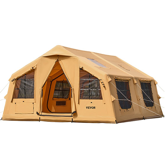 12-16 Person Inflatable Camping/ Glamping Tent – Easy Setup, Comes with Pump