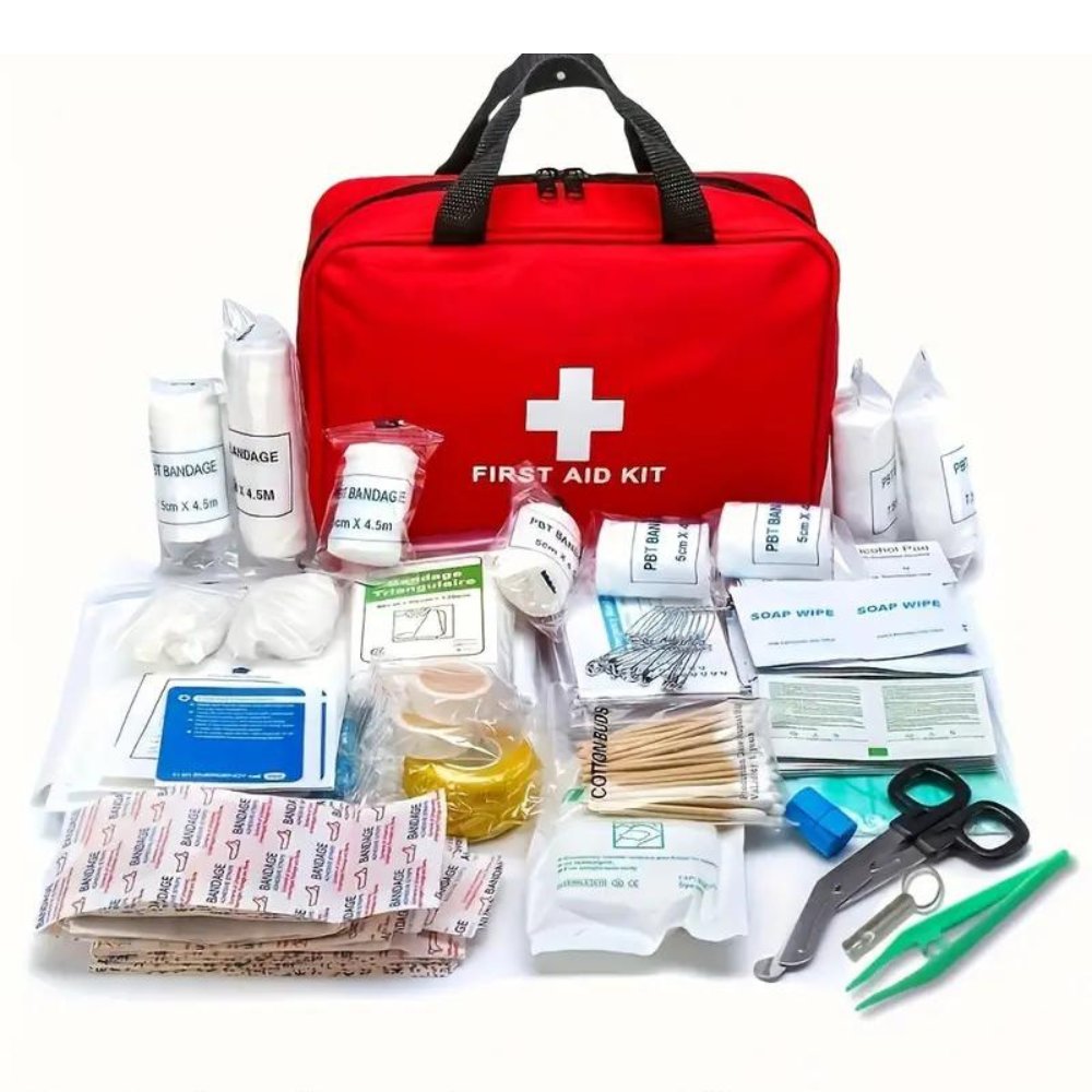 173pc Outdoor First Aid Kit Red for Camping And Hiking