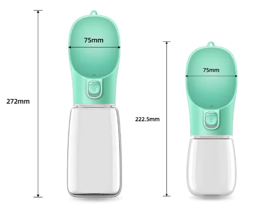 Spill-Proof, Leak-Proof Pet Travel Water Bottle