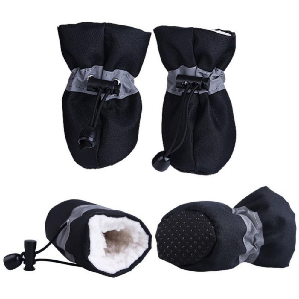Dog Winter Shoes Anti Slip Soles Keeps Paws Warm
