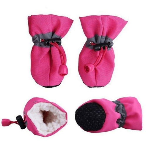 Dog Winter Shoes Anti Slip Soles Keeps Paws Warm