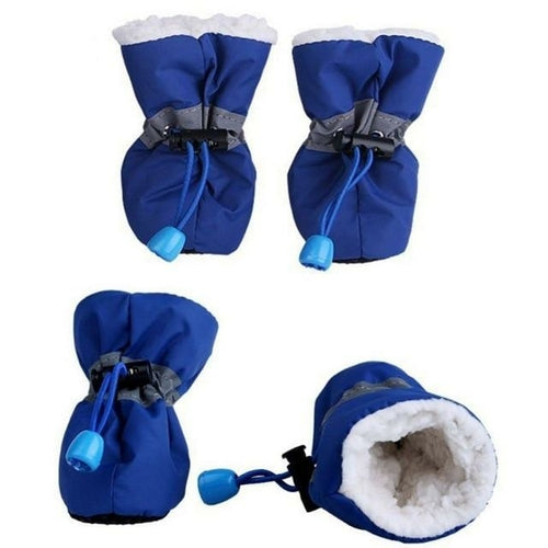 Dog Winter Shoes Anti Slip Soles Keeps Paws Warm