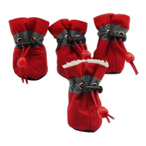 Dog Winter Shoes Anti Slip Soles Keeps Paws Warm