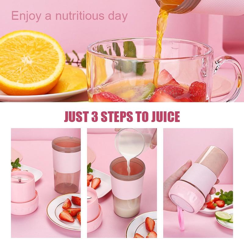 Portable USB Rechargeable Juice Blender