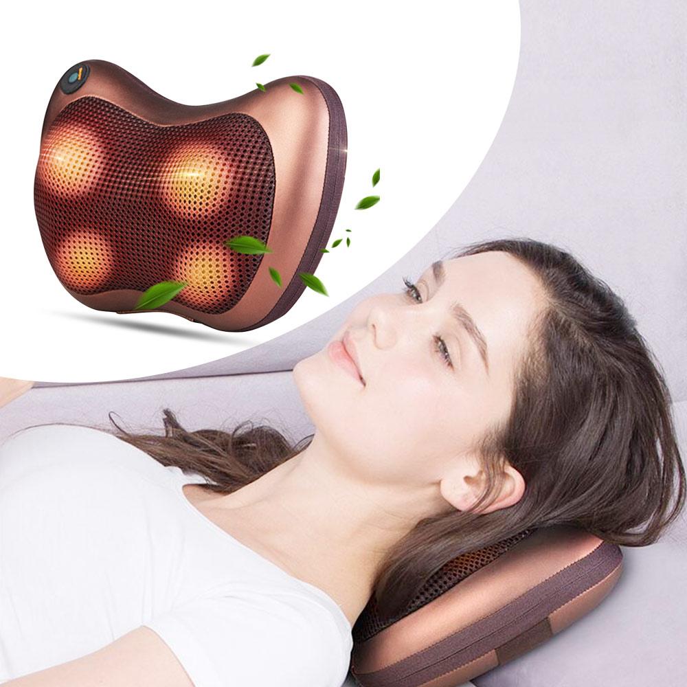 4-Head Massage Pillow With Infrared Heat