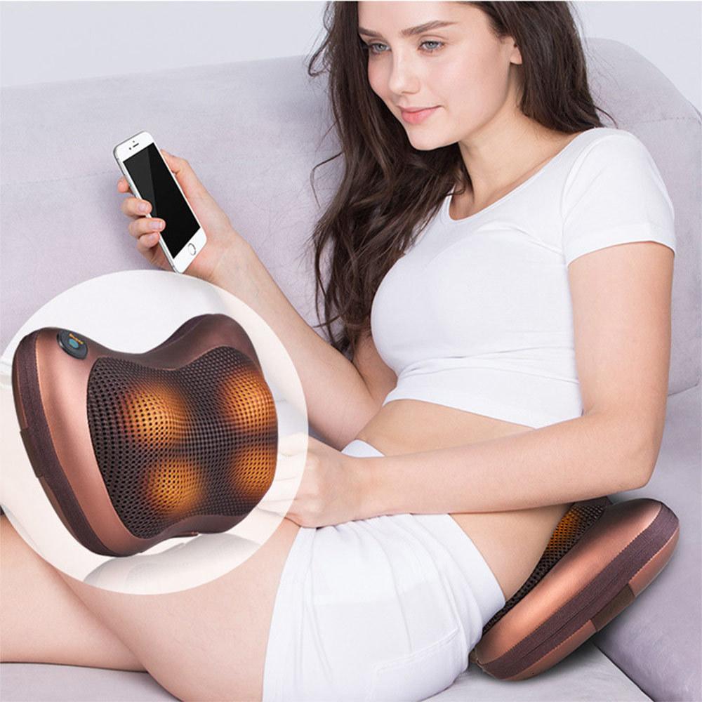 4-Head Massage Pillow With Infrared Heat