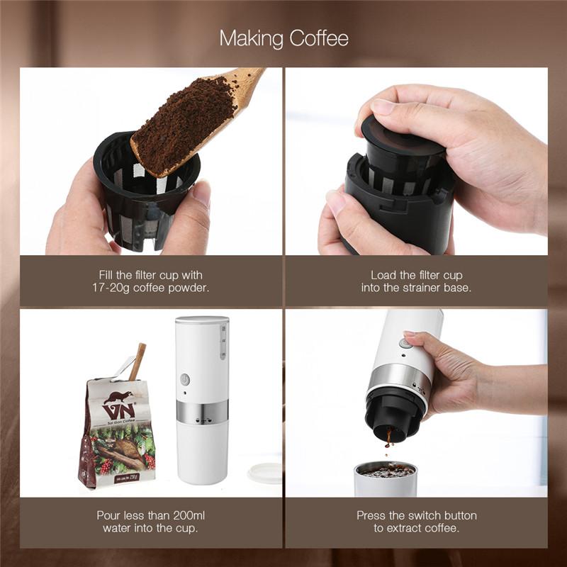 Portable Coffee Maker Hourglass 200ml