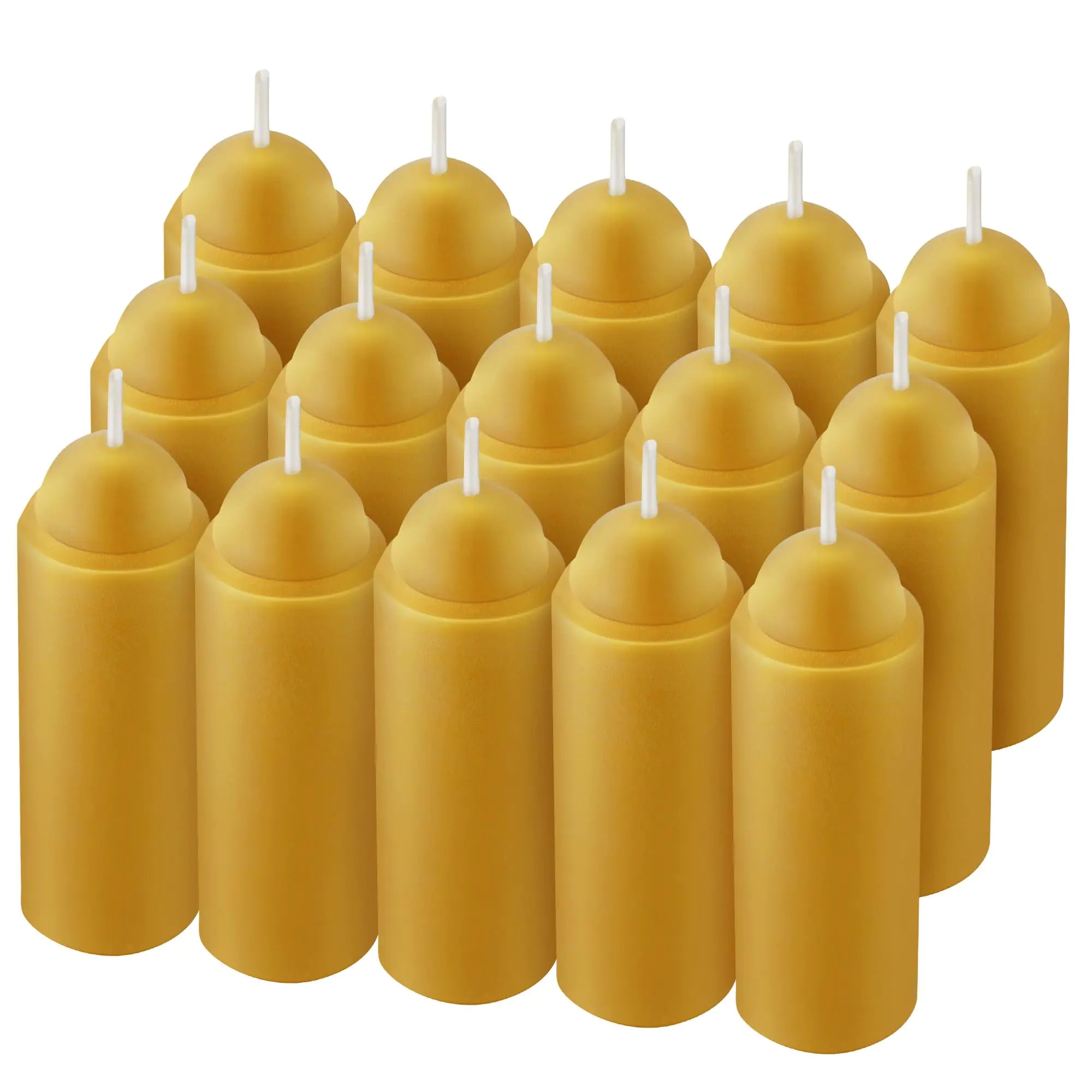 Smokeless Beeswax Candles 15H Honey Fragrance
