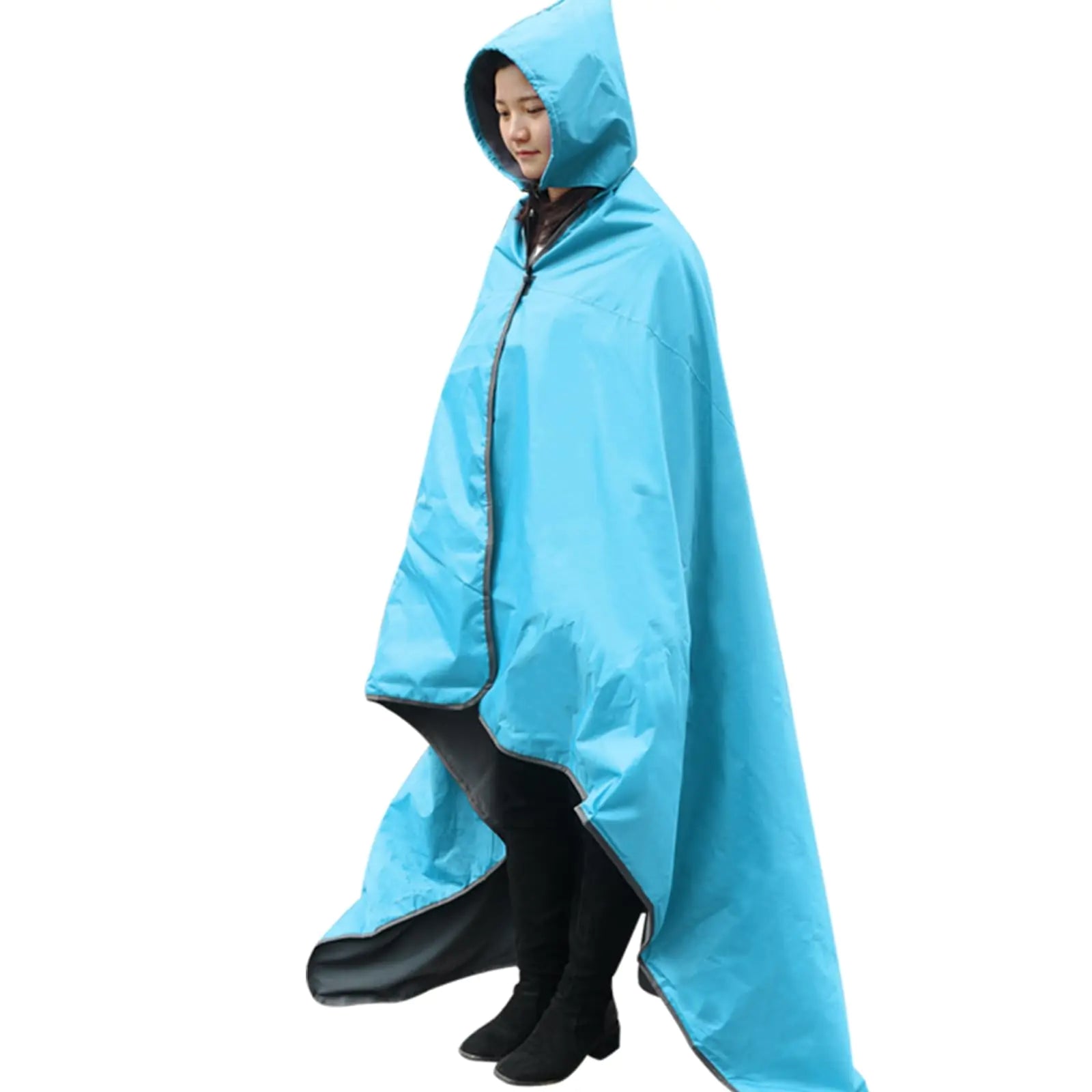 Hooded Waterproof Camping Poncho Blanket