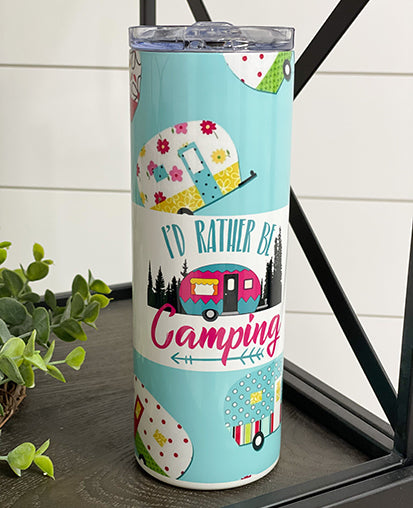 Skinny Tumbler Full Wrap With Straw