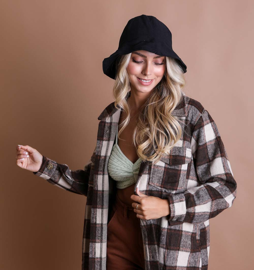 Cotton Bucket Hat With Adjustable Fit