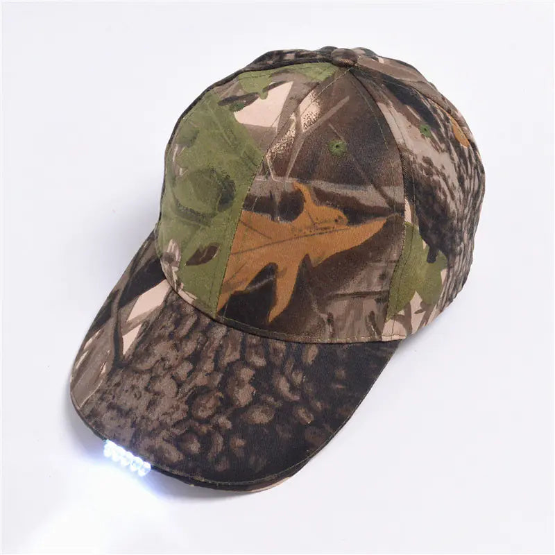 Led Lighted Baseball Cap For Night Hikes